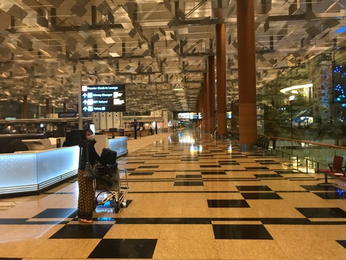 Changi Airport in Singapore - December 2020